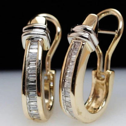 Elegant vintage diamanten oorbellen van Valera